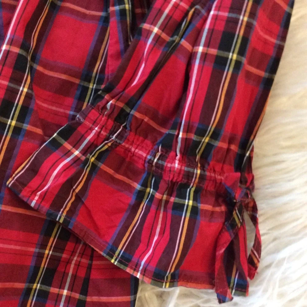 J. Crew|Crewcuts Tartan Plaid Holiday Blouse